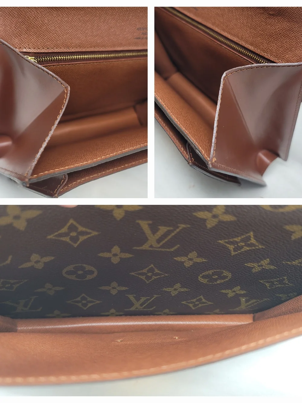 Louis Vuitton Monceau Monogram 26 Canvas Crossbody Shoulder Hand Bag Authentic